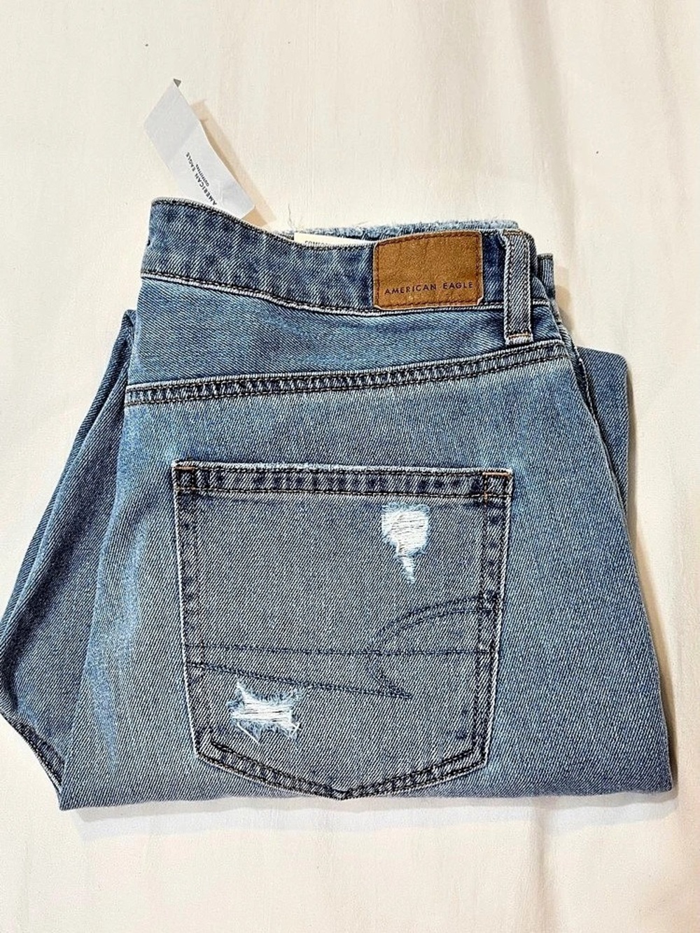 American Eagle Comfort Stretch Boyfriend Jeans Distressed Blue Jeans Waist 30